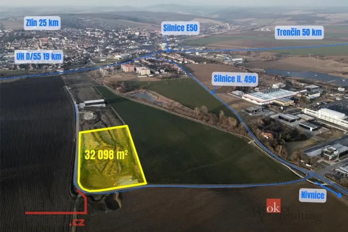 Prodej komerčního pozemku, Uherský Brod, Škrlovec, 10000 m2