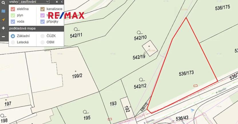 Prodej pozemku pro bydlení, Praha - Šeberov, K Újezdu, 695 m2