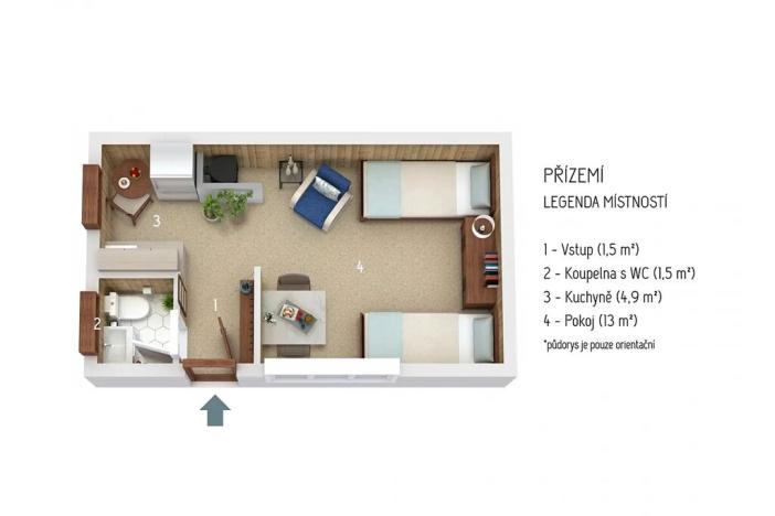 Prodej chaty, Milešov, 53 m2