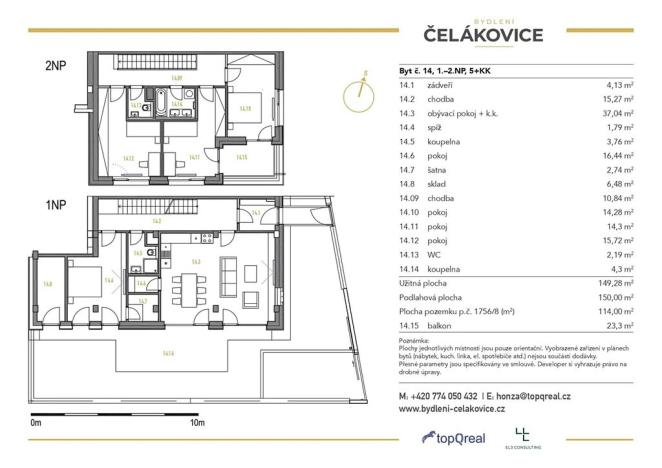 Prodej bytu 5+kk, Čelákovice, Křižíkova, 149 m2