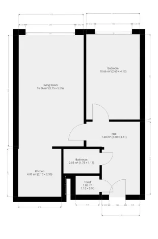 Pronájem bytu 2+kk, Praha - Letňany, Krausova, 45 m2