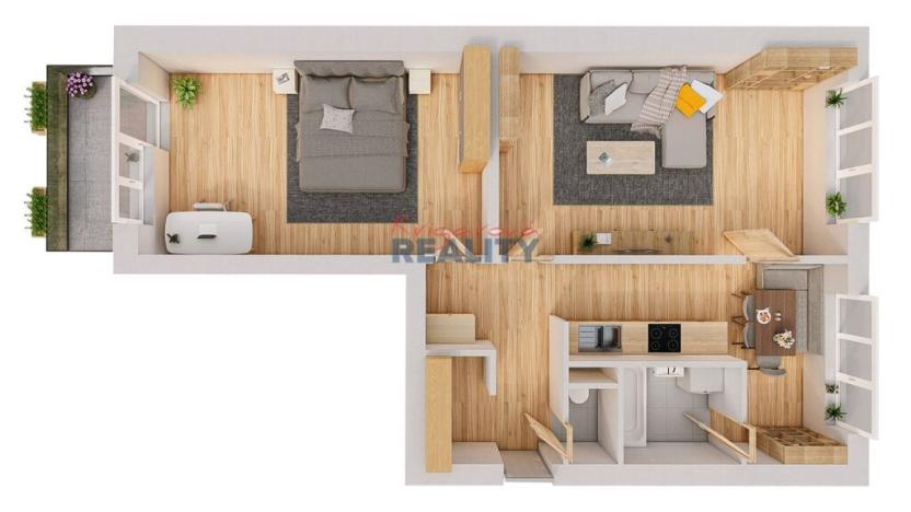 Prodej bytu 2+1, České Budějovice, Lipenská, 70 m2