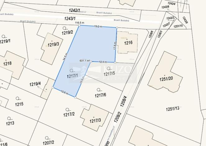 Prodej pozemku pro bydlení, Kosmonosy, 636 m2