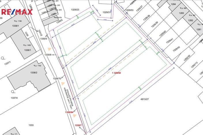 Prodej pozemku pro bydlení, Hustopeče, 1289 m2