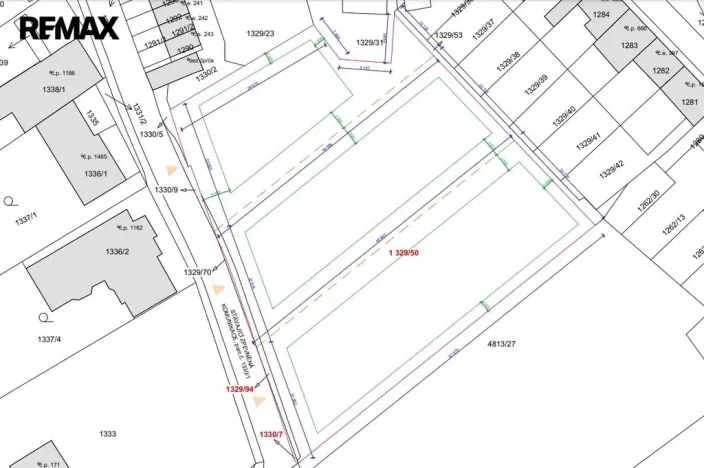 Prodej pozemku pro bydlení, Hustopeče, 1289 m2