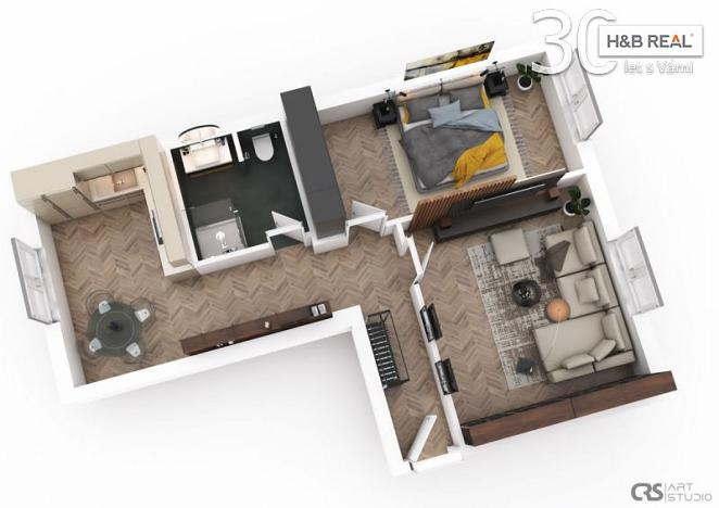 Prodej bytu 2+1, Vsetín, U Hřiště, 50 m2