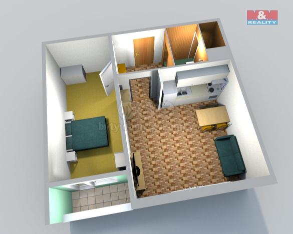 Pronájem bytu 1+1, Česká Lípa, Hradecká, 40 m2