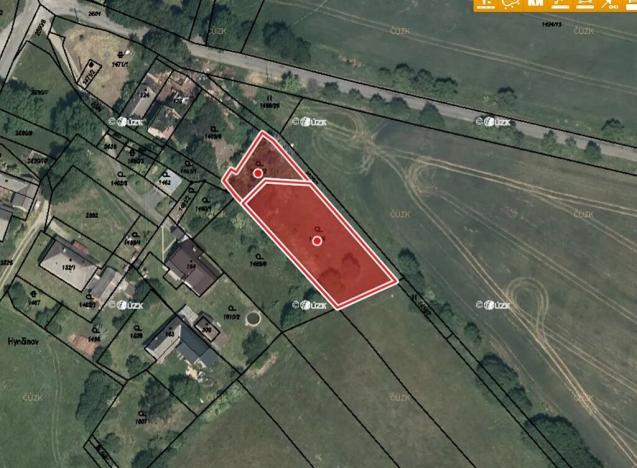 Prodej pozemku pro bydlení, Hynčina, 1406 m2