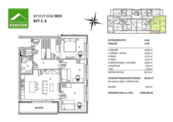 Prodej bytu 4+kk, Jihlava, Heidenheimská, 86 m2