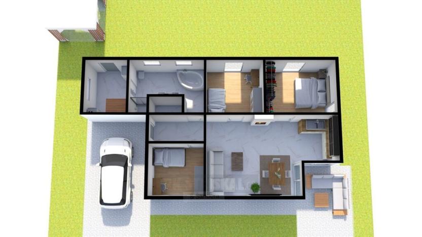 Prodej rodinného domu, Roudné, Pšeničná, 84 m2