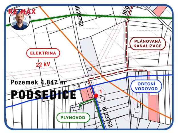 Prodej pozemku pro bydlení, Podsedice, 4847 m2