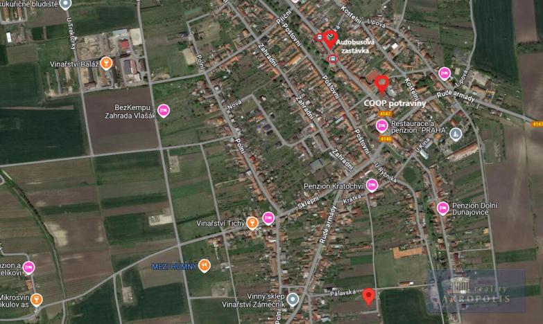 Prodej pozemku pro bydlení, Dolní Dunajovice, Pálavská, 619 m2