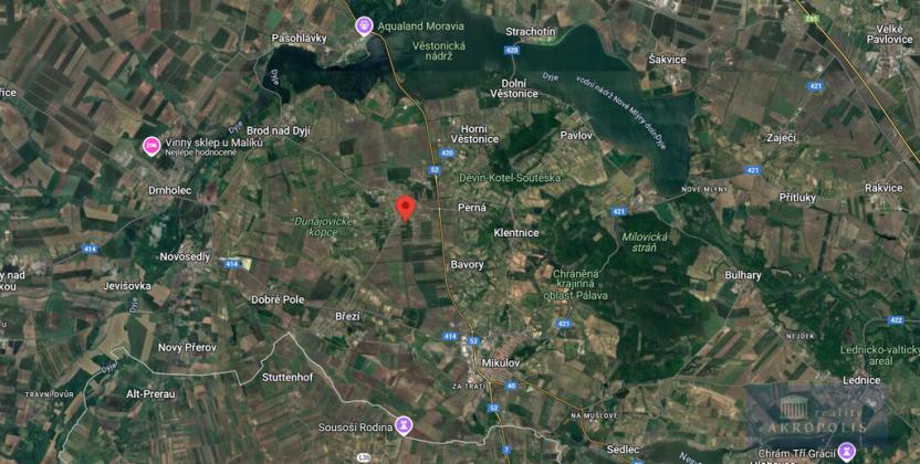 Prodej pozemku pro bydlení, Dolní Dunajovice, Pálavská, 1250 m2