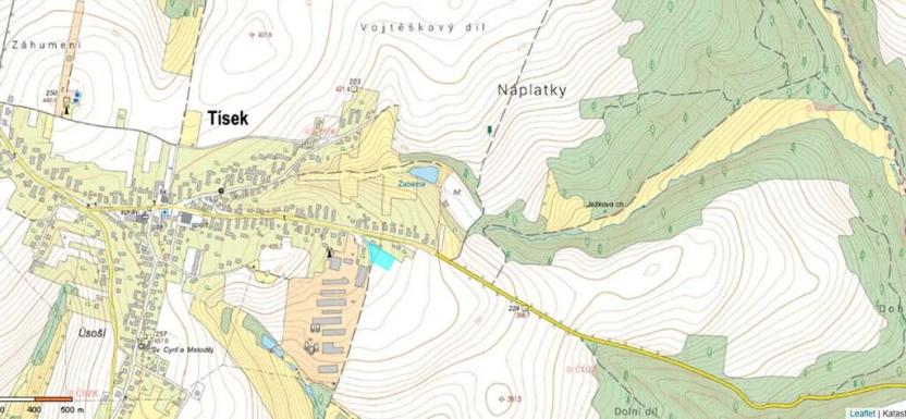 Prodej komerčního pozemku, Tísek, 3207 m2