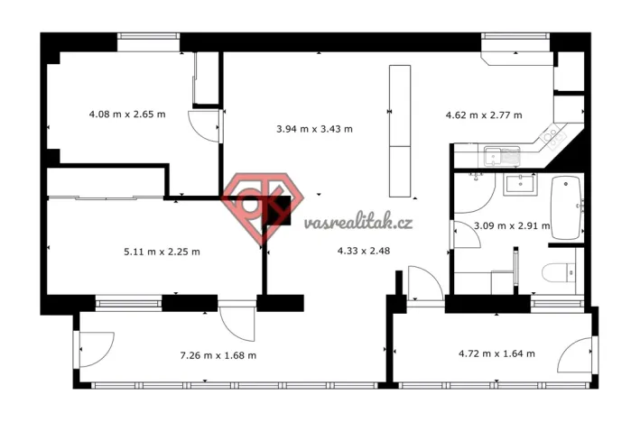 Prodej bytu 3+kk, Městečko Trnávka, 99 m2
