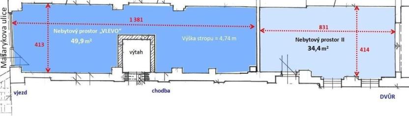 Pronájem obchodního prostoru, Teplice, Masarykova třída, 50 m2