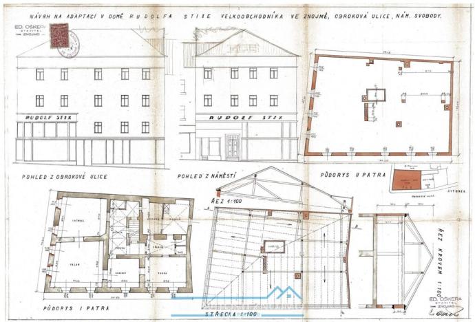 Prodej činžovního domu, Znojmo, Horní náměstí, 663 m2
