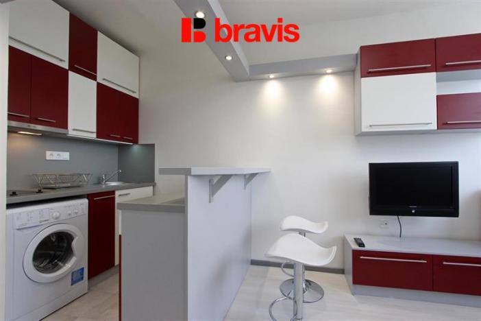 Pronájem bytu 1+kk, Brno - Lesná, Halasovo náměstí, 23 m2