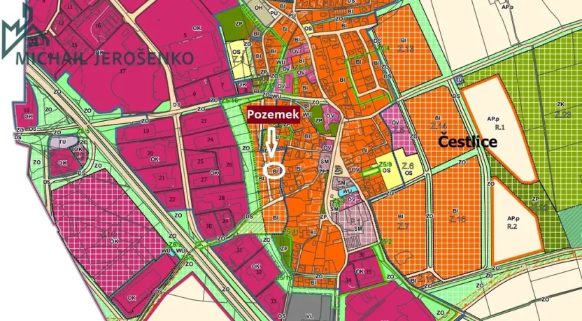 Prodej pozemku pro bydlení, Čestlice, 896 m2