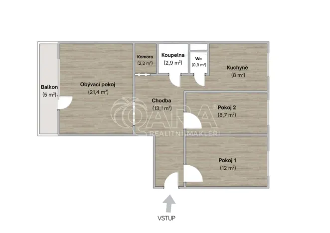 Prodej bytu 3+1, Ostrava - Zábřeh, Hulvácká, 68 m2