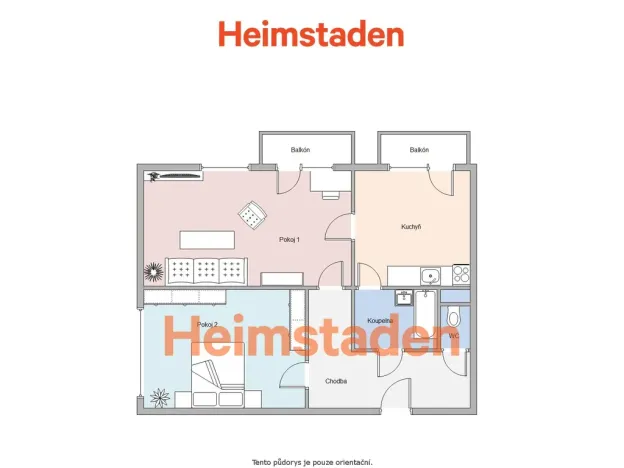Pronájem bytu 2+1, Frýdek-Místek - Místek, Československé armády, 60 m2