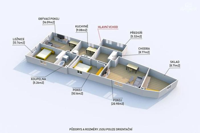 Prodej zemědělské usedlosti, Kozlovice, 98 m2