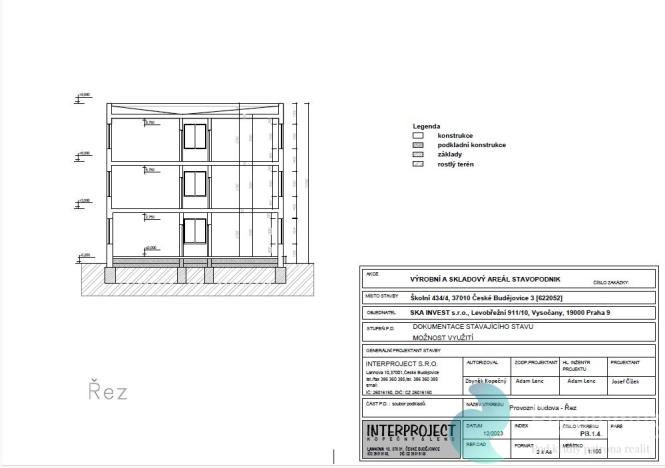 Pronájem kanceláře, České Budějovice, Školní, 1260 m2
