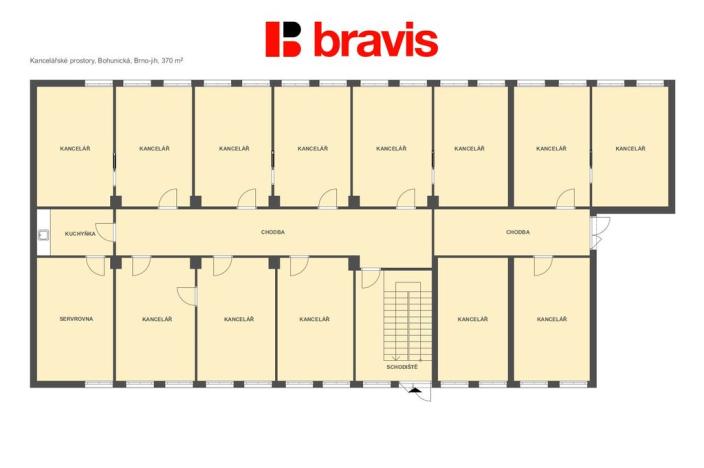 Pronájem kanceláře, Brno - Horní Heršpice, Bohunická, 20 m2