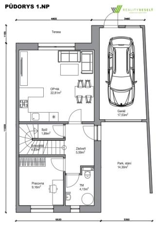 Prodej rodinného domu, Kyjov - Bohuslavice, 145 m2