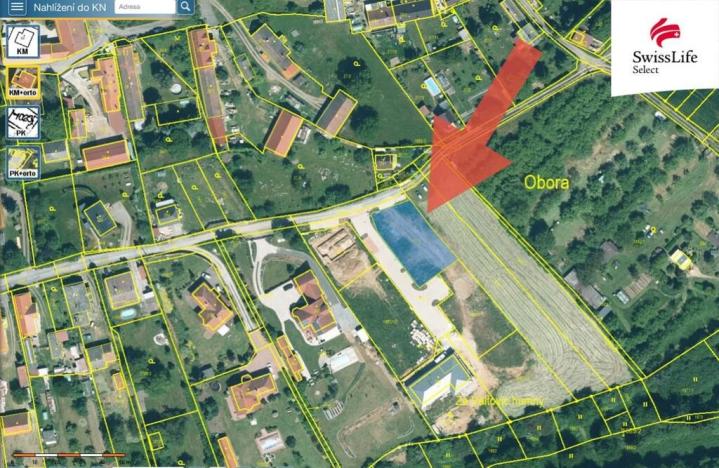 Prodej pozemku pro bydlení, Obora, 751 m2