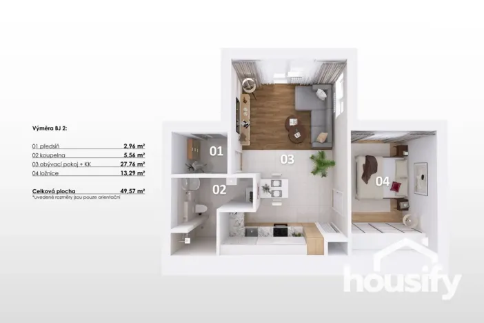 Prodej bytu 2+kk, Morašice, 49 m2