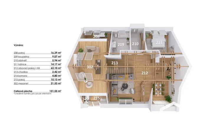 Prodej bytu 5+kk, Hodonice, 156 m2