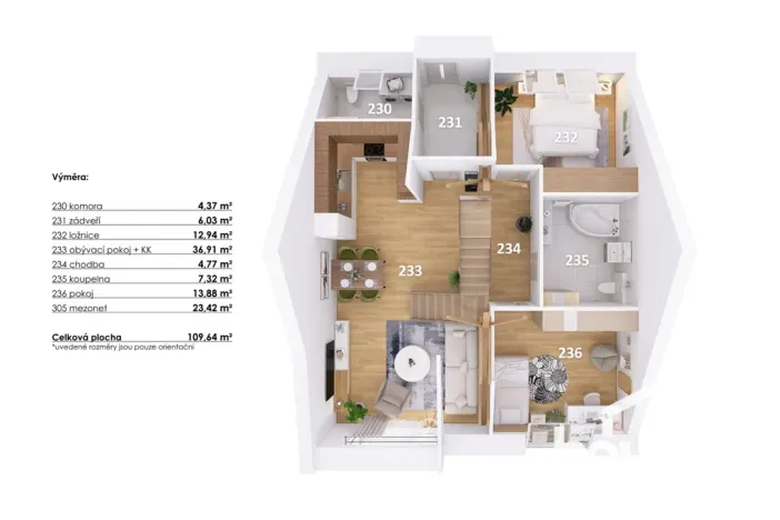 Prodej bytu 4+kk, Hodonice, 112 m2