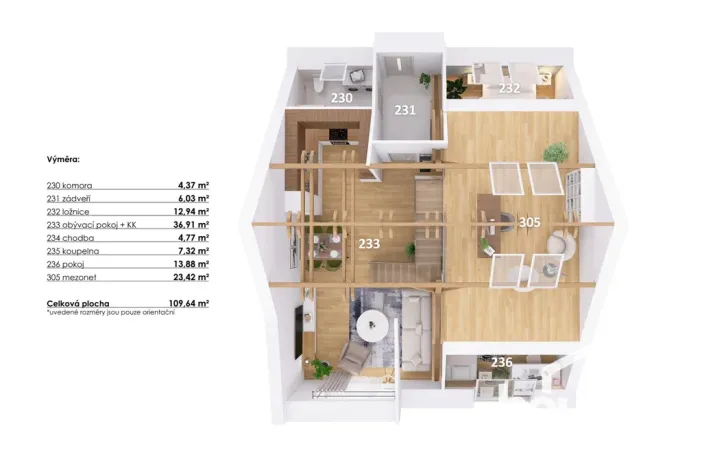 Prodej bytu 4+kk, Hodonice, 112 m2