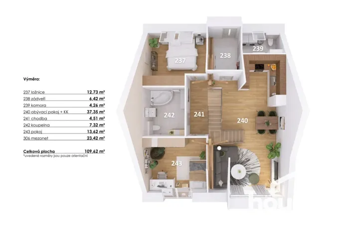 Prodej bytu 4+kk, Hodonice, 112 m2