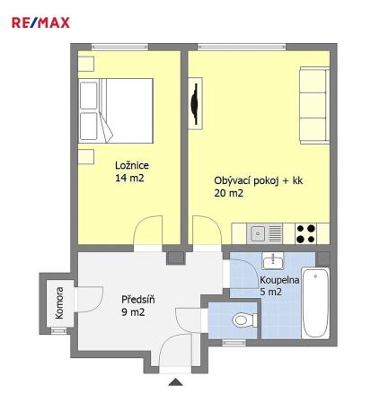 Prodej bytu 2+kk, Praha - Žižkov, Baranova, 50 m2
