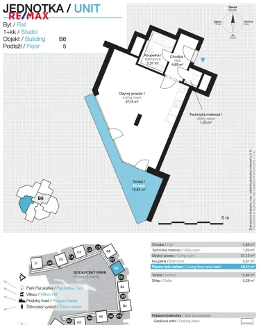 Pronájem bytu 1+kk, Praha - Žižkov, Ke kapslovně, 48 m2