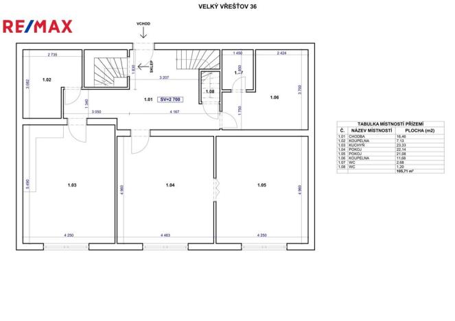 Prodej rodinného domu, Velký Vřešťov, 402 m2