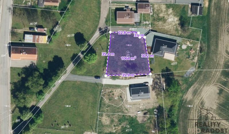Prodej pozemku pro bydlení, Rokytno - Bohumileč, 1064 m2