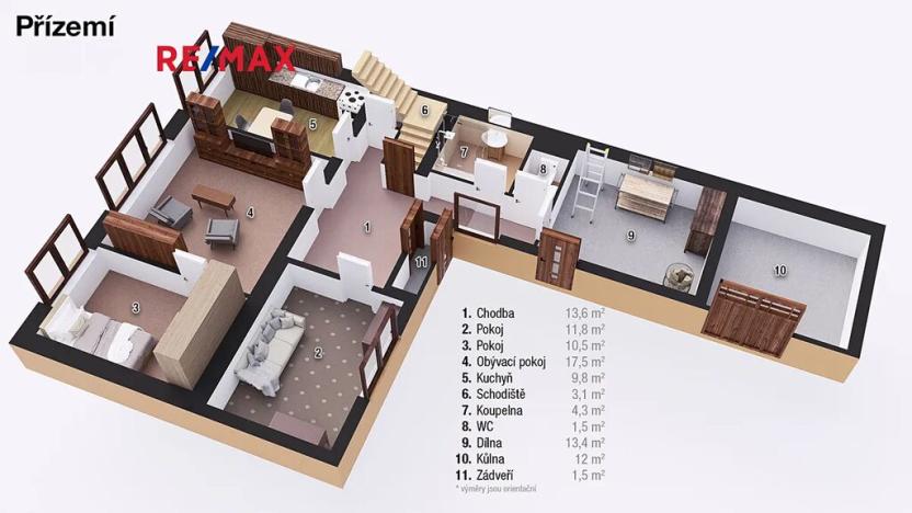 Prodej vícegeneračního domu, Chudčice, 177 m2