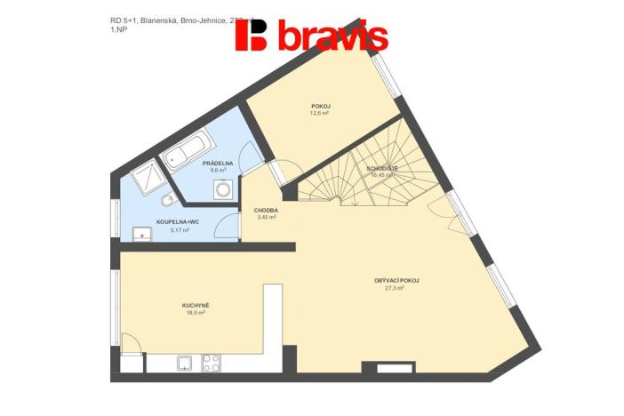 Prodej rodinného domu, Brno, Blanenská, 299 m2