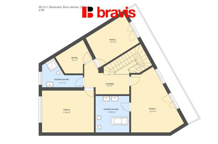 Prodej rodinného domu, Brno, Blanenská, 299 m2