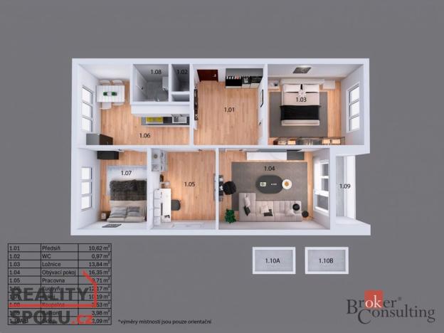 Prodej bytu 4+1, Mariánské Lázně - Úšovice, Kubelíkova, 85 m2