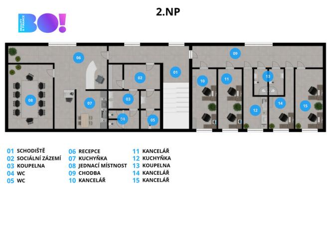 Prodej kanceláře, Ostrava - Hošťálkovice, Aleje, 767 m2