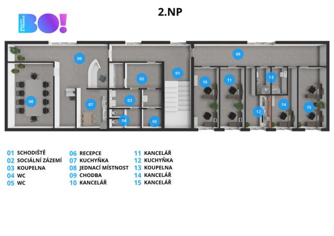 Prodej kanceláře, Ostrava - Hošťálkovice, Aleje, 767 m2