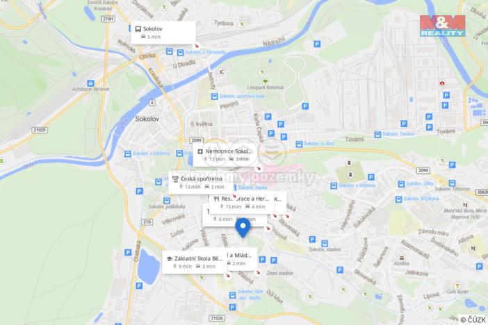 Pronájem bytu 1+1, Sokolov, Sportovní, 37 m2