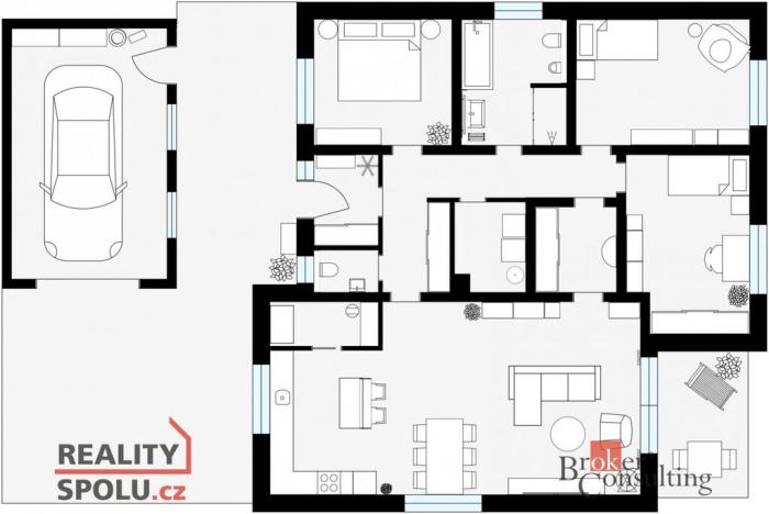 Prodej rodinného domu, Čebín, 120 m2