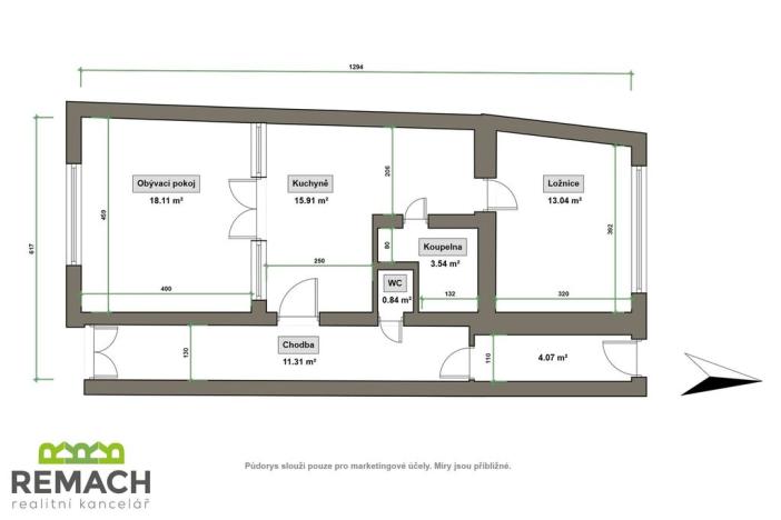 Prodej rodinného domu, Kunovice, Pod Valy, 89 m2