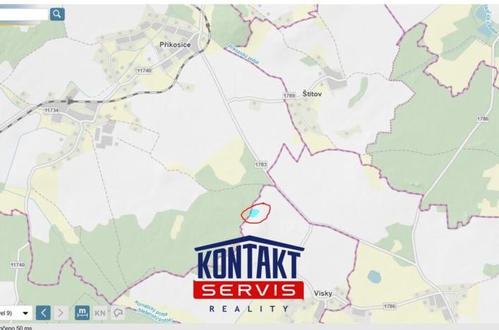 Prodej pole, Vísky, 3363 m2