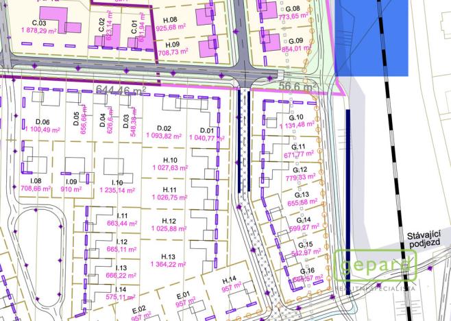 Prodej pozemku pro bydlení, Bohuňovice, 1193 m2